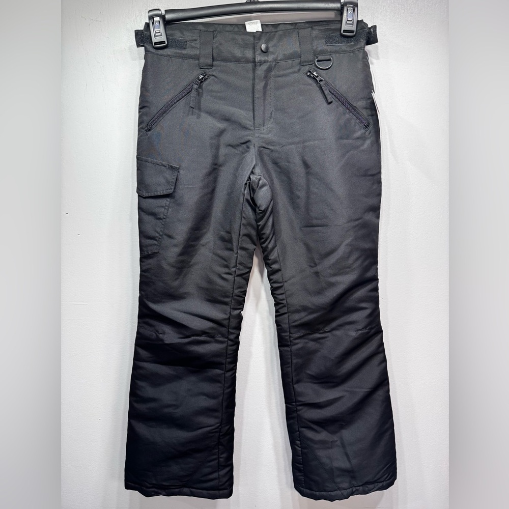 Girl’s Black Snow Ski Pants Sears Roebuck & Co. Adjustable Waist Insulated 10/12